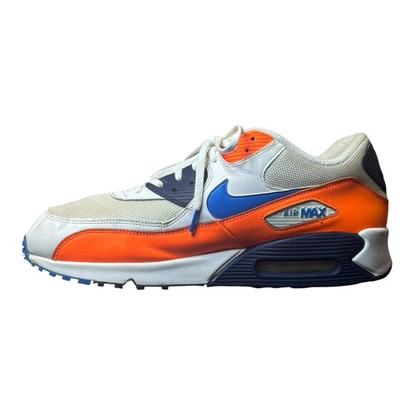 Nike Air Max Essential 90 Sneakers White Orange Blue Mens Size 14 AJ1285-104 main image 5